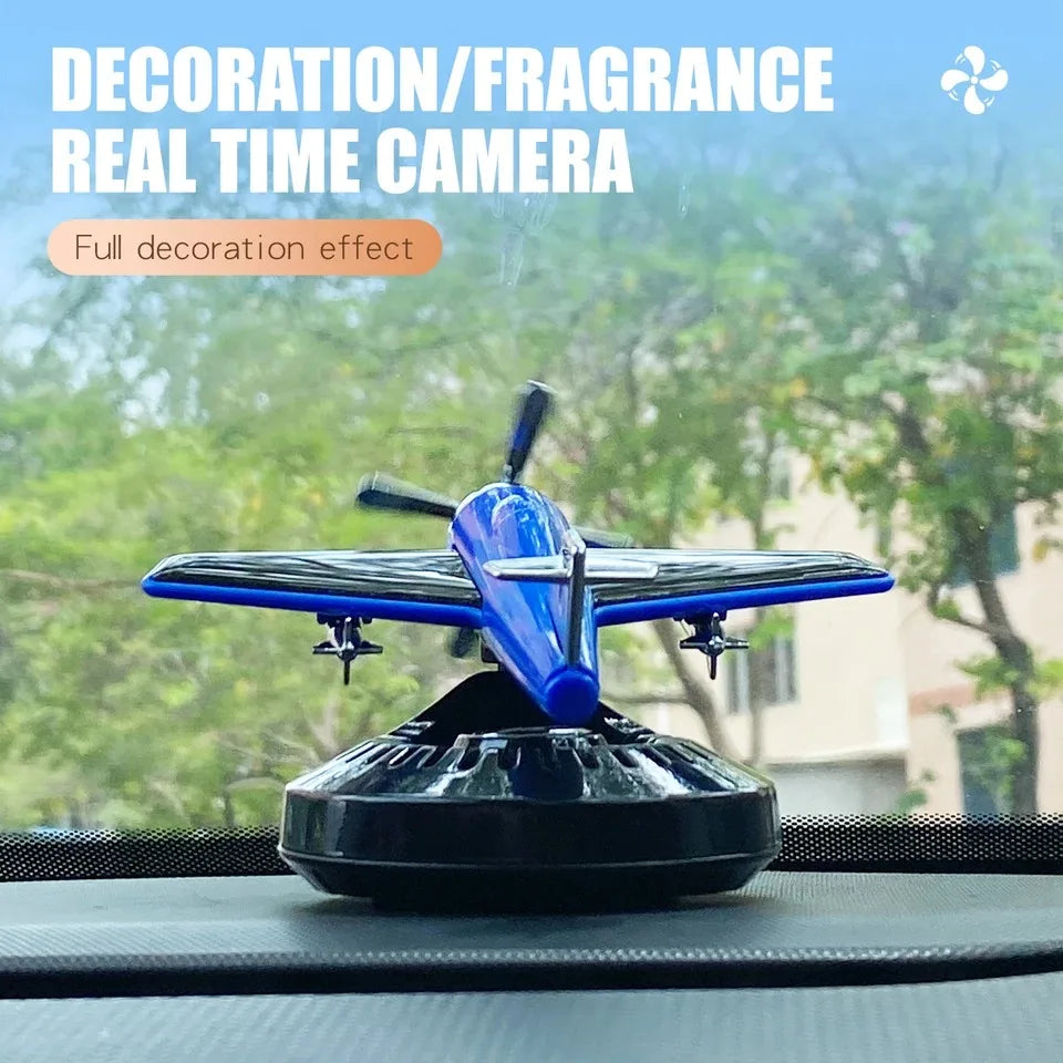 DIY Perfume Odorless car ornaments solar powered rotating helicopter air freshener decoration accessories fragrance diffuser men