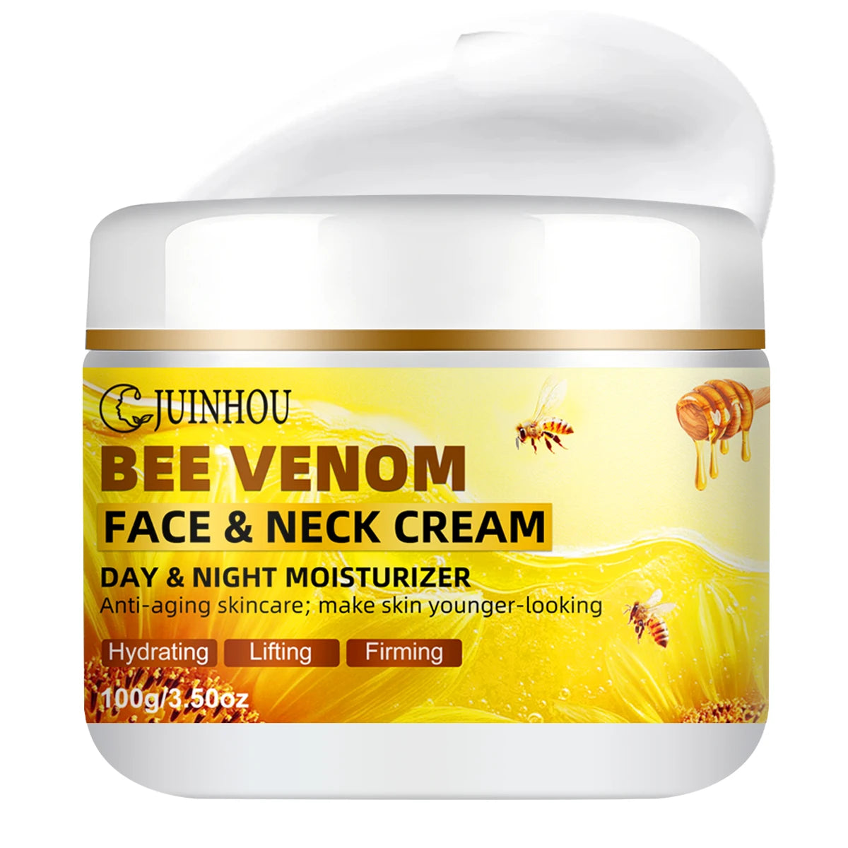 JUINHOUBee Venom Face Cream Lmproves Skin Texture and Soothes Skin Lighten Dark Spots Deep Hydration Suitable for All Skin Types