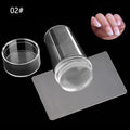 Nails Art Stamping Plates Kit French Manicure Design Plate Stamp Polish Stencil Template Seal Stamper Scraper Accessories Tools