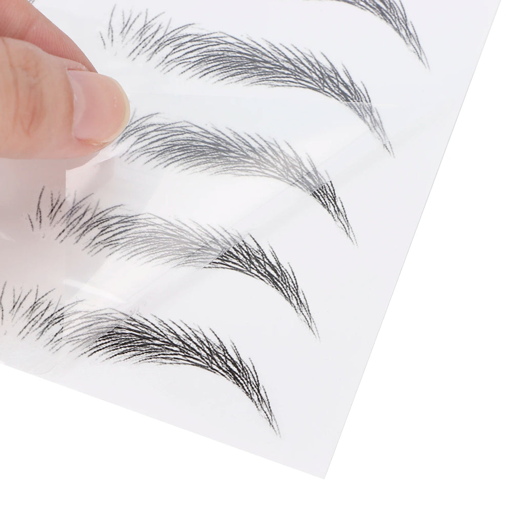 Long Lasting Eyebrow Transfers Sticker Household Portable Waterproof Safe Women Black Eyebrow Tattoo Sticker Makeup Tools