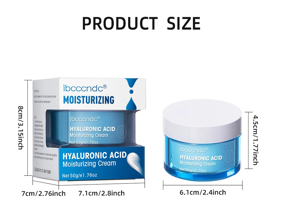New Hyaluronic Acid Hydrating Face Moisturizer Gel-Cream To Hydrate and Smooth Extra-Dry Skin Facial Moisturizing Cream