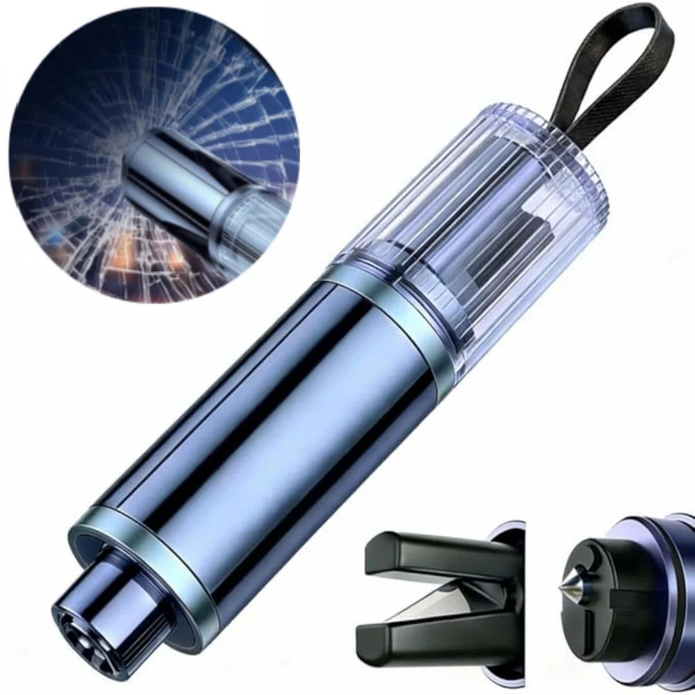 Car Safety Hammer Mini Window Breaker Seat Belt Cutter  2 in 1 Car Emergency Kit High Hardness Tungsten Steel Rescue Gadgets