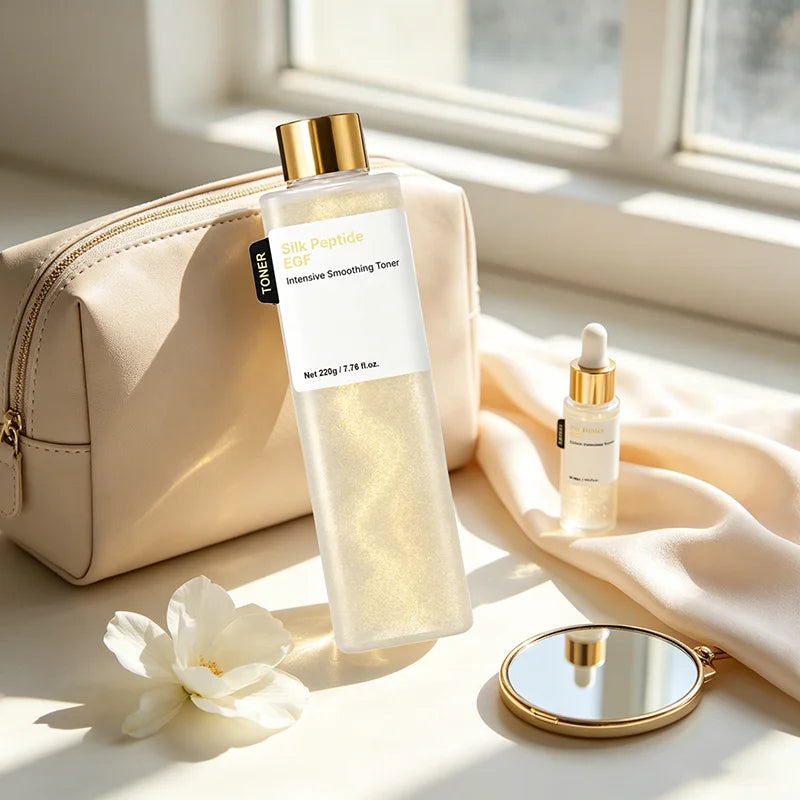 Silk Peptide EGF Intensive Smooth Facial Toner Moisturizing Soften The Skin Nourishing Revitalizing Skin Korea Skincare