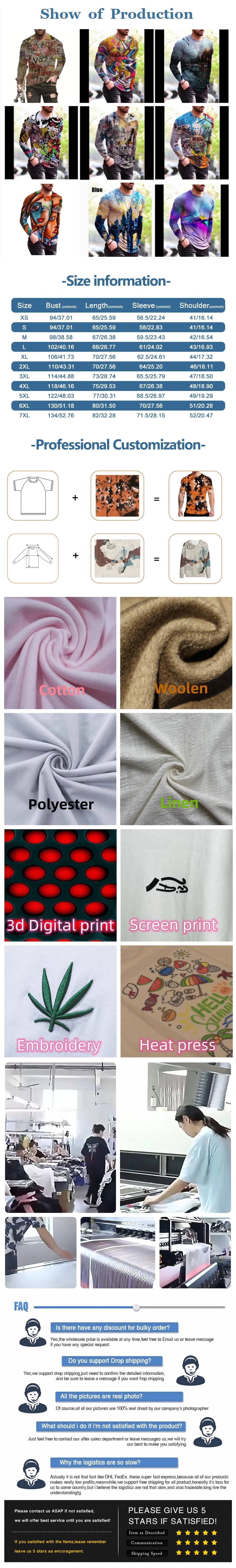 Mens Spring And Autumn Casual Fashion Loose Large Size Paris Pattern Printed Pullover Long Sleeve Gradient Round Neck Sweatshirt