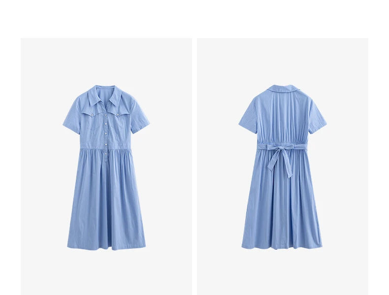 TOYOUTH Women Dress 2025 Summer New Elegant Dress 8529020