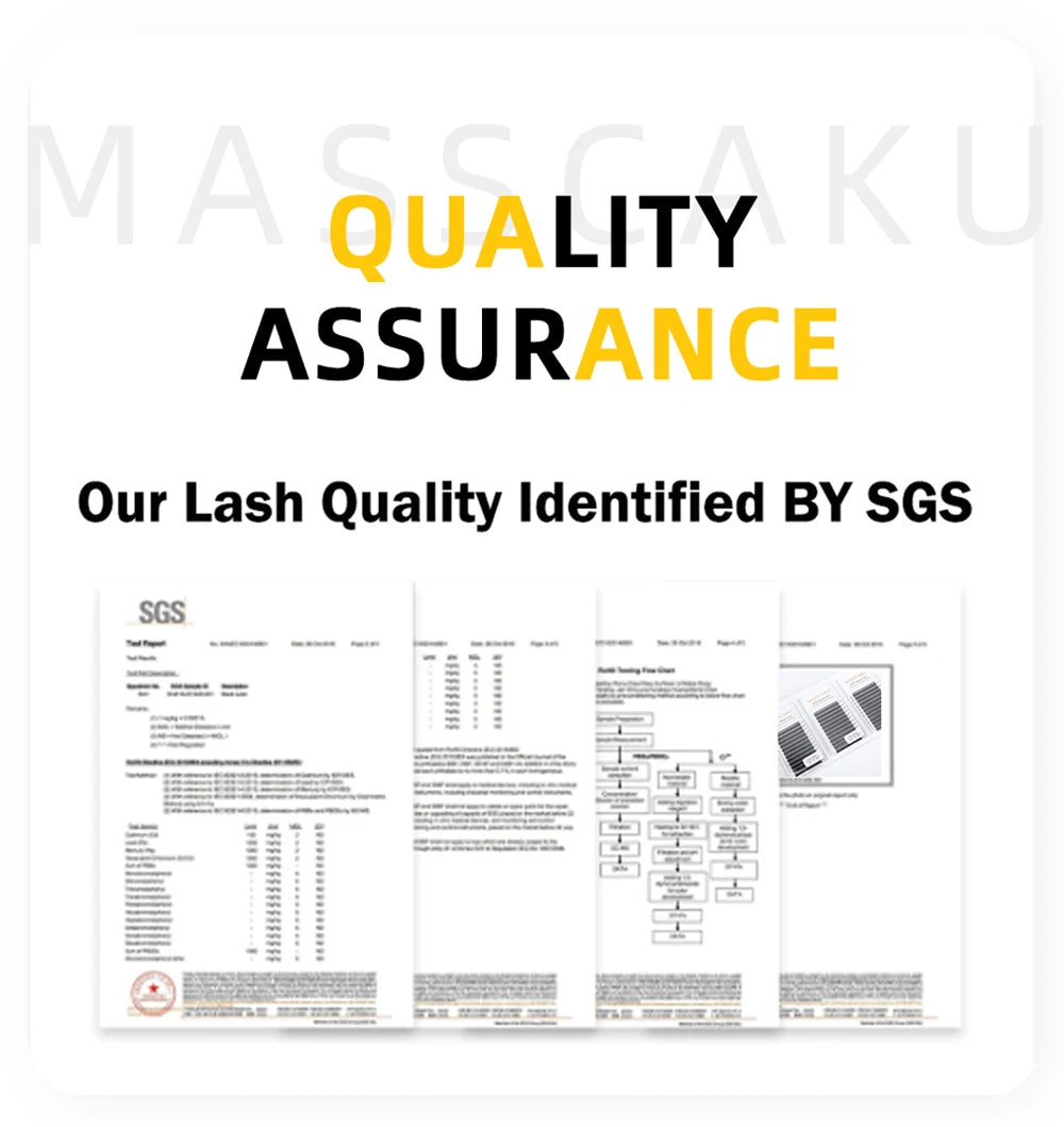 10cases/lot MASSCAKU 3D 4D 5D 6D 7D 8D W Shape Bloom Premade Fans Eyelash Extension Natural Soft Light Full Dense W Shape Lash