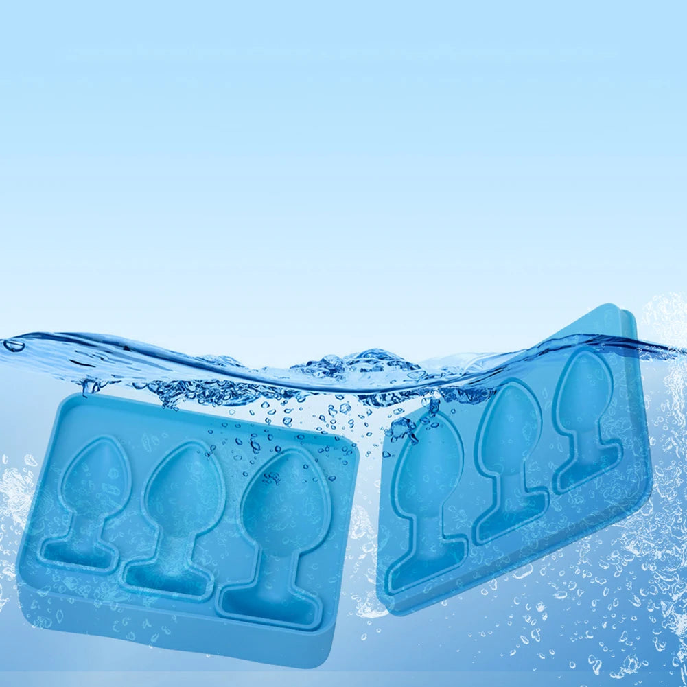 1-5Pcs Silicone Ice Cube Mold Funny Butt Plug Shaped Ice Tray Maker for Bars Cocktail Whiskey Chilling Drinking Kitchen Gadgets