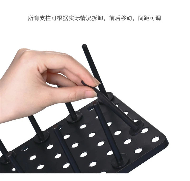Kitchen Organizer Sink Drain Shelf Dish Drying Rack Telescopic Pan Bowl Stand Storage Drawer Adjustable Holder Home Accessories