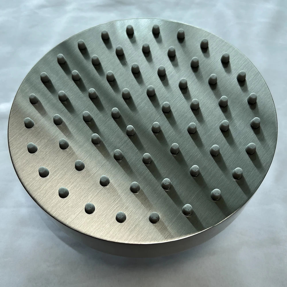 6 Inch Shower Head High Pressure Magic Rainfall  With 360 Adjustable Swivel Ball Joint with Filter Solid Stainless Steel.