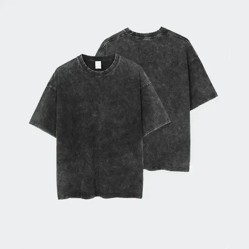 Outer Wilds Washed T-shirt New Model personality Clothes Oversized Unisex Vintage Loose Trendy Cotton Harajuku high quality soft