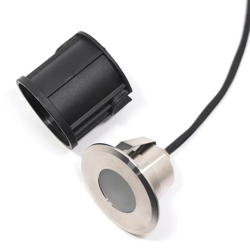 QITU LED Outdoor Garden Lights Waterproof Ground Spot 12V 24V RGB Recessed Exterior Floor Terrace Deck Driveway Lawn Lamp IP68