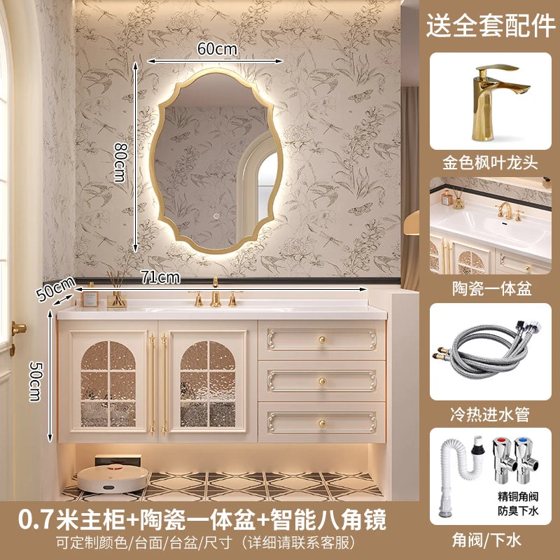 Storage Drawers Bathroom Cabinet Interior Dividers Mirror White Bathroom Cabinet Shelving Modern Badkamer Meubel Accessories