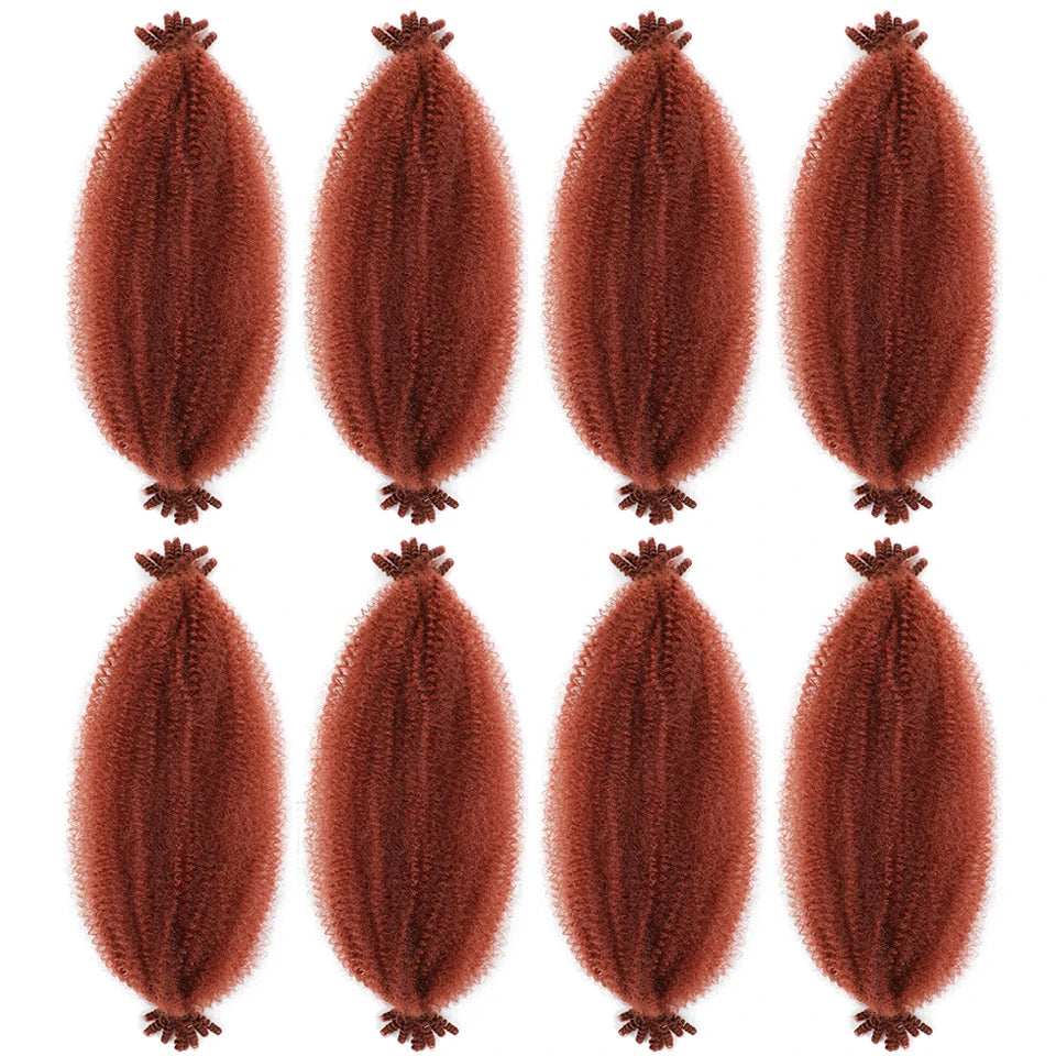 1-8 Packs Afro Twist Hair#4 30 350 12 16 inch Springy Marley Twist Braiding Hair Pre-Separated Kinkys Bulk Hair for Locs Crochet