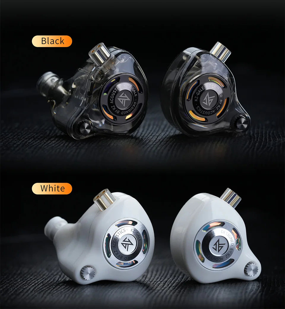 KZ Gale Earphone Gaming and Music Headset Dynamic Driver Detachable Design Enhances , Bass Performance for A More