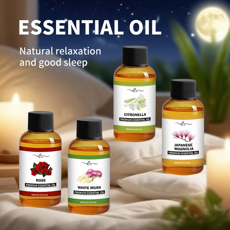 Lavender Ginger Herbal Massage Oil 100ml - Coconut Chamomile Infused, Hair Care & Full Body Massage, Relaxing Meridian Oil, Natu