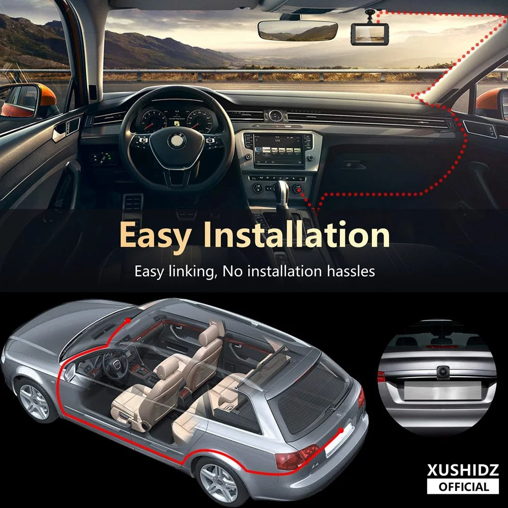 XUSHIDZ 2026 NEW HD 1080P Dash Camera G-sensor Dashcam Car Camera Vehicle Video Recorder DVR Dash Cam Super Night Vision HDR