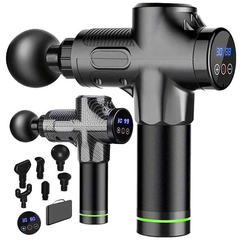 30 Levels Deep Muscle Massage Gun Electric Percussion Pistol Massager For Body Neck Back Leg Fitness Tool