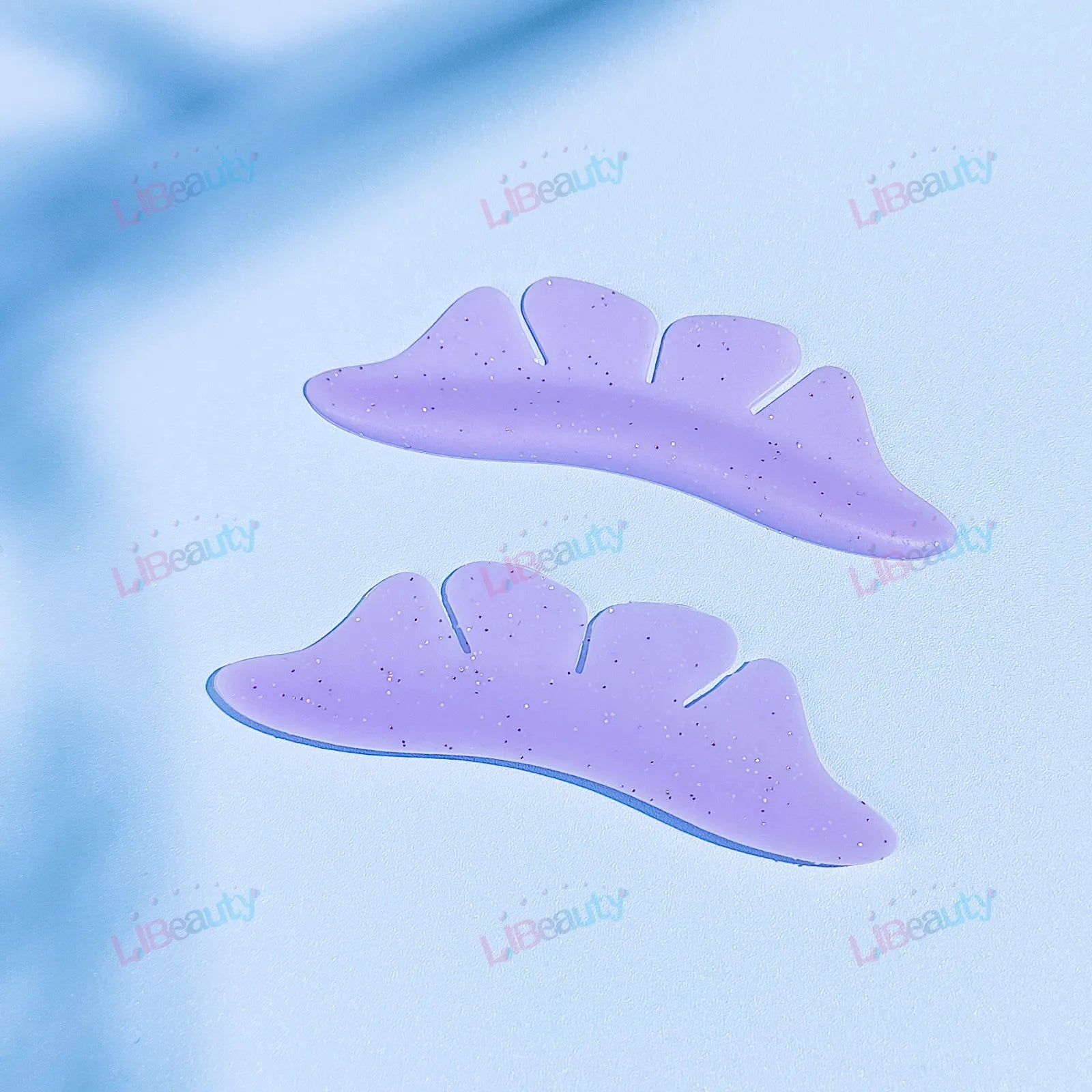 Libeauty 1 Pair Silicone Glitter Butterfly Lash Lift Shield Eyelash Perm Pads Lash Lifting 3D Eyelash Curler Accessories Tool