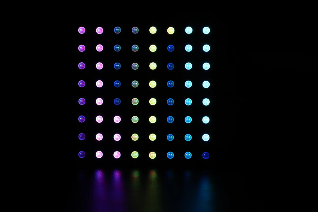 4x12 8x8 16x16 8x32 WS2812 RGBIC Led Digital Matrix Panel Lights WS2812 Flexible Addressable Spliceable Pixel Module Screen DC5V
