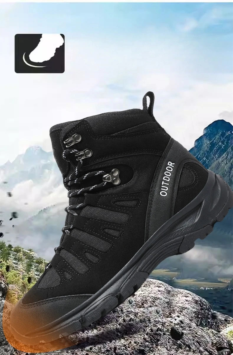 Outdoor Hiking Boots Men Shoes Anti-slip Wear-resistant Thick-soled Sports Shoes Men Breathable Comfortable Casual Shoes Men