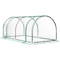 Outsunny 7' X 3' X 2.5' Mini Greenhouse, Portable Tunnel Green House with Roll-Up Zippered Door, Uv Waterproof Cover