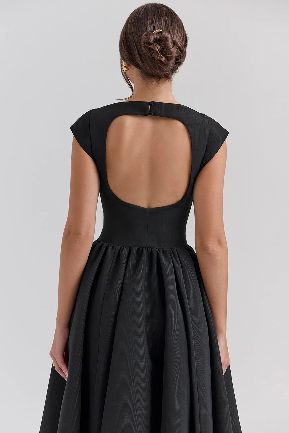 CHNMR French Elegant Solid O-neck Sleeveless Women A-line Long Dress Sexy Ruffle High Street Lady Dresses Casual Female Vestidos