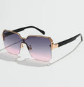 Men Women Frameless Square Sunglasses Luxury Brand Design Fashion Vintage Sun Glasses Square Alloy Frames Shades Eyewear UV400