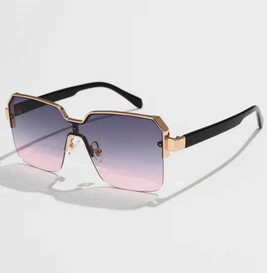 Men Women Frameless Square Sunglasses Luxury Brand Design Fashion Vintage Sun Glasses Square Alloy Frames Shades Eyewear UV400