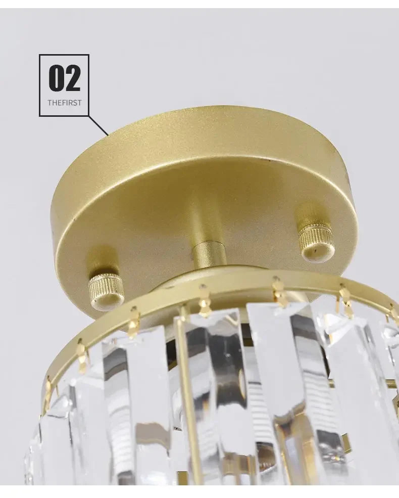 Indoor Lighting Modern Lustre Light Fixtures Crystal Hanging Lamp Led Chandeliers Living Room Bedroom Kitchen Dining Room Decor