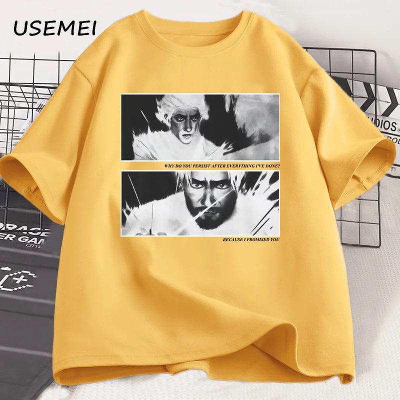 Jayvik T-Shirt Men Women Vintage Style Jayce X Viktor Arcane Printed T-shirts Men Cotton T Shirts High Quality Streetwear Tee