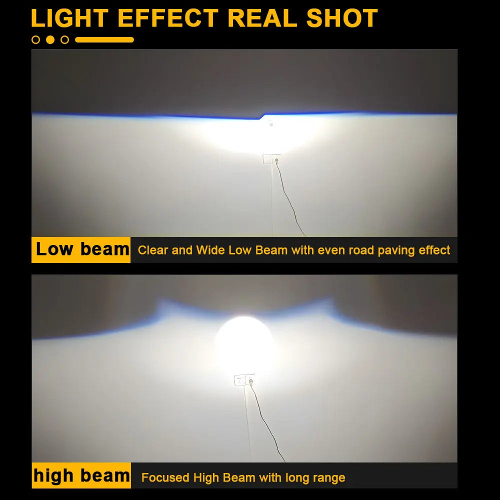 Car Led Light Bulbs 3 inch Dual Hyperboloid Bi-LED Projector Lenses Bi Lens LED Headlight Kits For Hella 3R H4 H7 9005 9006