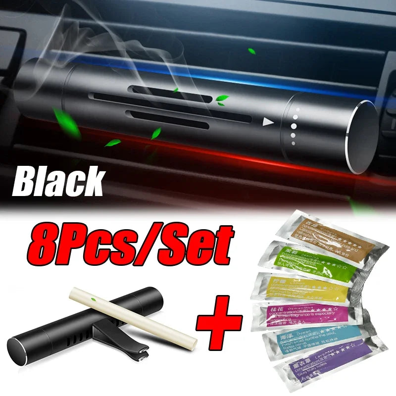 8Pc/Set Car Air Vent Perfume Car Air Freshener Flavoring Smell Aroma Car Perfumes Air Freshener Parfum Auto Interior Accessories