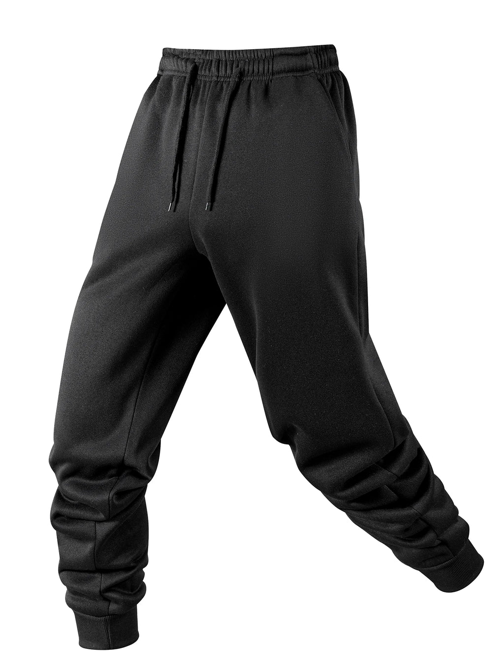 Men's Casual Pants Autumn Winter Fleece Sweatpants Men Running Jogger Sports Gym Trousers Fashion Solid Color Workout Long Pants