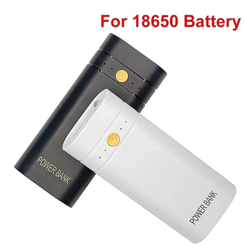 Portable Charge Shell DIY Fast Charging Batteries Power Bank Box 5V 2A 2X 18650 Type-C Battery Charger Case For Phone Charging