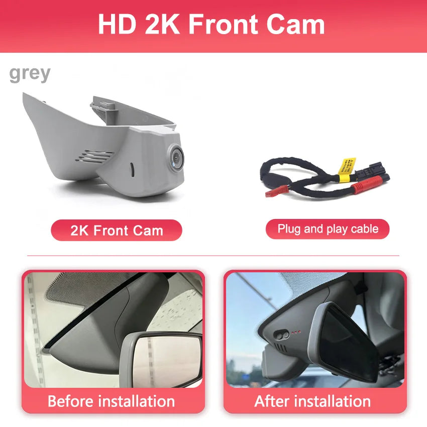 Car DVR Wifi for Smart 453 for Smart fortwo forfour 453 2015-2020, for Renault Clio 4/Mégane 3/Twingo/Laguna 3 Dash Cam Camera