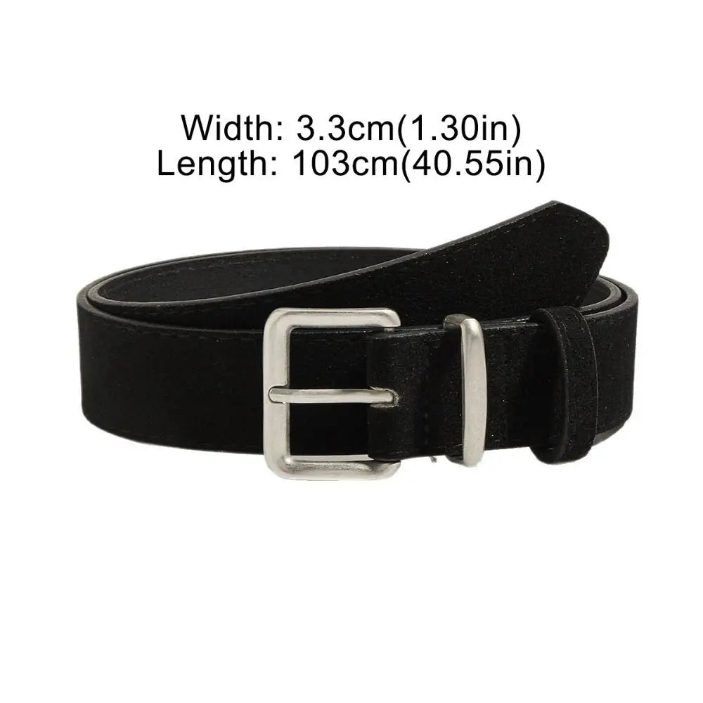 Maillard Style Suede Leather Wide Belt Trendy Luxury Design Business Waist Strap Versatile Casual Trouser Dress Belts Gifts