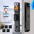 3D Face Recognition WIfi Tuya APP Remote Unlock Voice Intercom Smart Door Lock With Camera Fingerprint Password Digitl Door Lock