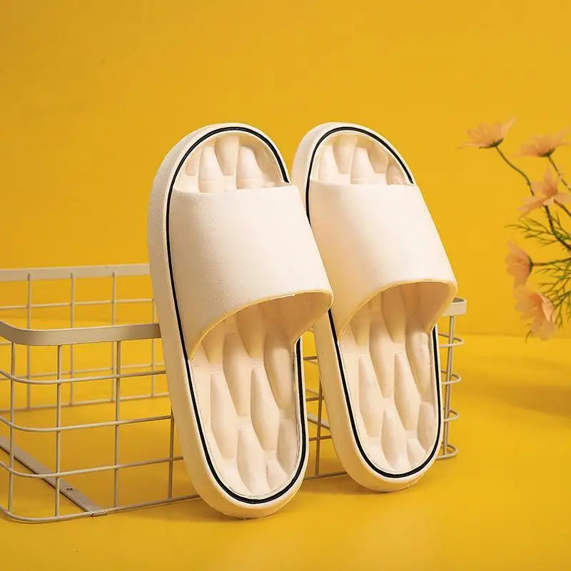 Fashionable Super Light Women's Slippers Anti-Slip EVA Elastic Shoes Colorful Sneakers In Door Bathroom Flip Flops