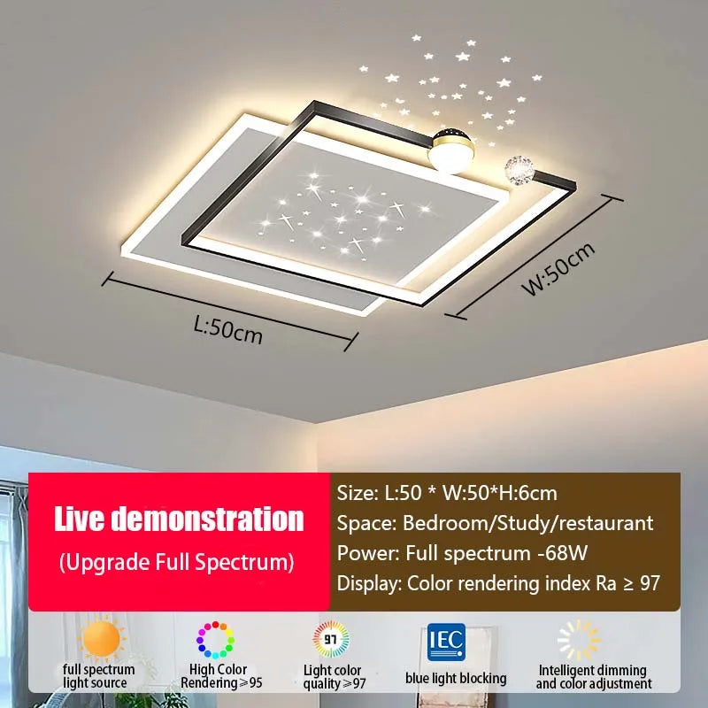 Modern LED Living Room, Dining Room, Bedroom Ceiling Lights, Luxurious and Simple Ceiling Lights, Indoor Home Lighting Fixtures