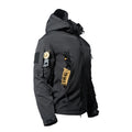 Mens Winter Autumn Warm Cargo Fleece Jackets Sharkskin Military Hood Windproof Outdoor Coats Hiking Camping Climbing Tactical