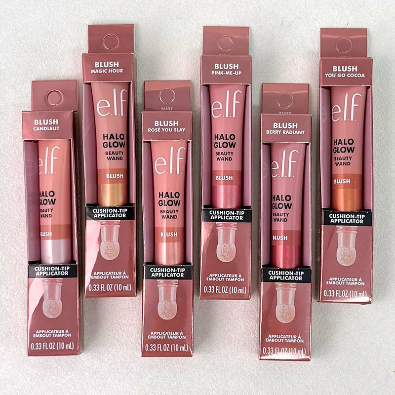 New Elf 8 Colors Liquid Blush Lasting Moisturizing Face Makeup Fruit Lip Gloss Lipstick Set Mango-Watermelon Bubblegum-Cherry