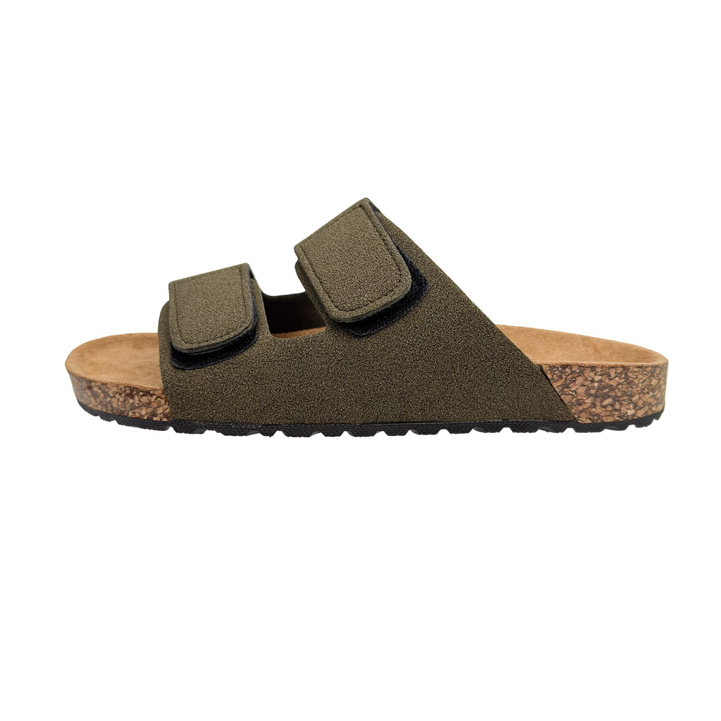 Men's one strap slip on casual slippers summer new breathable lightweight anti-slip comfort beach shoes outdoor walking slippers