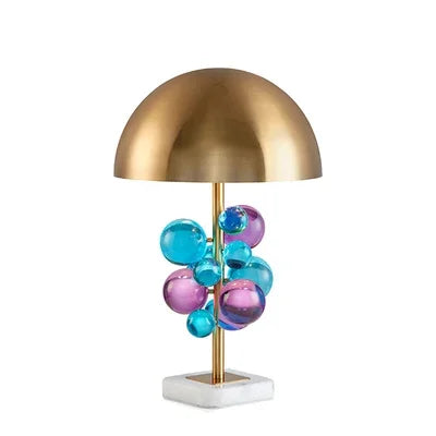 Morden italian designer Table Lamp Creative mushroom lamp Colorful Glass Ball Lamp for Living Room Bedroom Reading Lamp