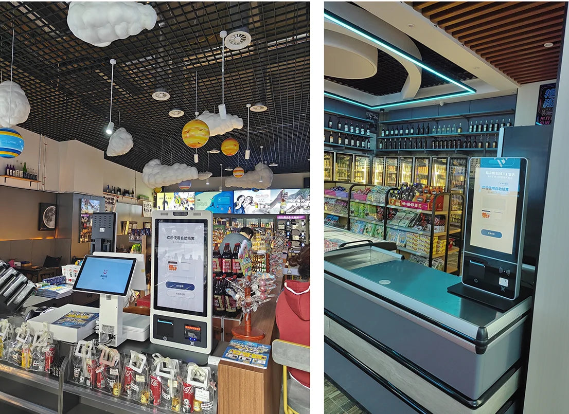21.5/24/2732/43 Inch Capacitive Touch Screen NFC Enabled Card Reader  Wi-Fi Windows/Android Restaurant/Supermarket POS