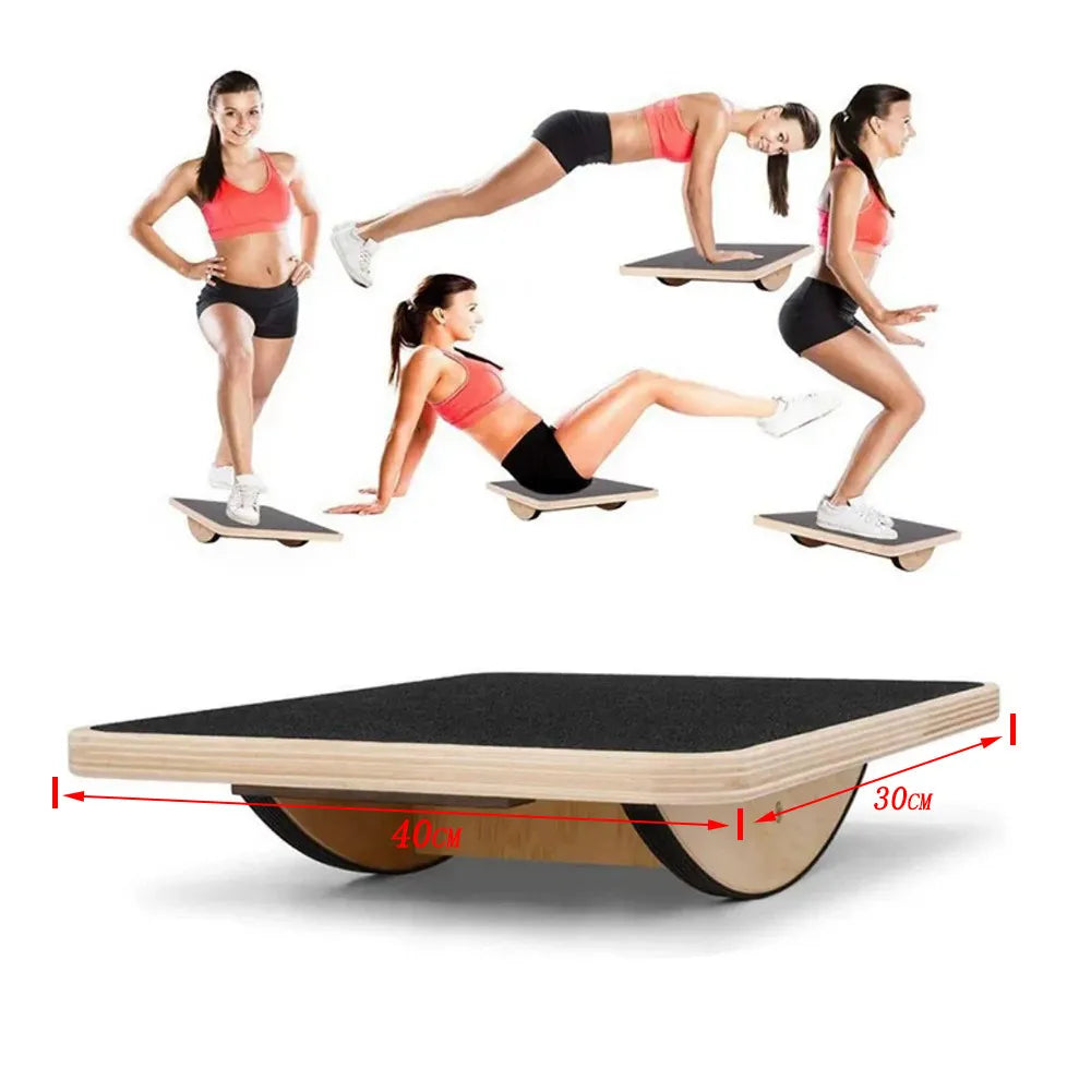 Wooden Square Balance Table Portable Anti Slip Wobble Seesaw Sensory Integration Rehabilitation Coordination Training Equipment