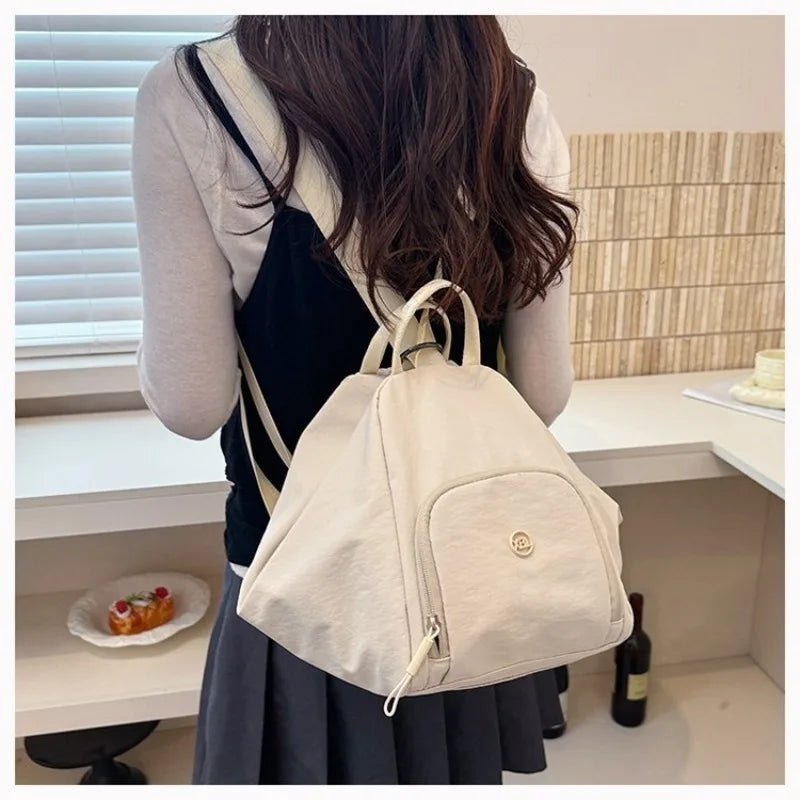 Women's Casual Nylon Large Capacity Shoulder Bag with Pocket, Casual Style for Daily Use, Sports, Travel, and Outdoor Activities