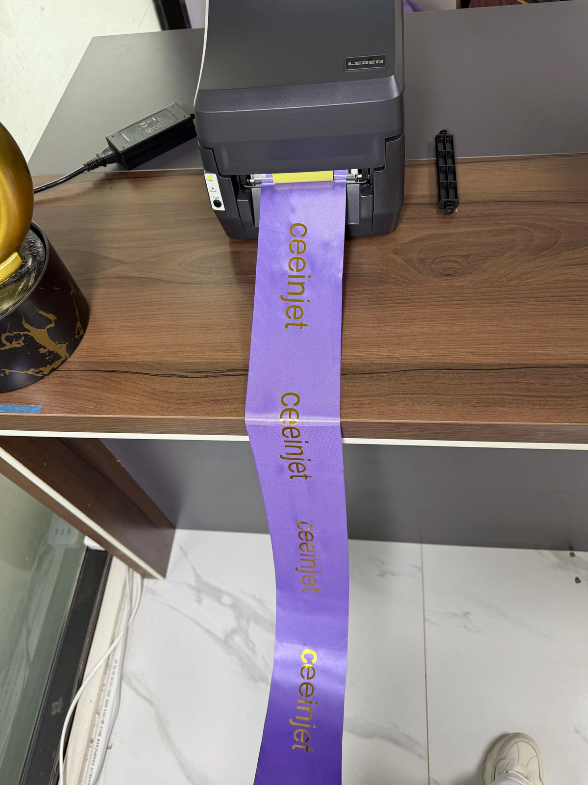 Commercial Automatic Digital Mini Satin Ribbon Printer Machine 203dpi Waterproof Label Home School Cloth Name Tag Gift