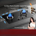 New Household Double Burner Gas Stove Built-in Desktop LPG Natural Gas High Fire Energy Class 1 Cooktop X1
