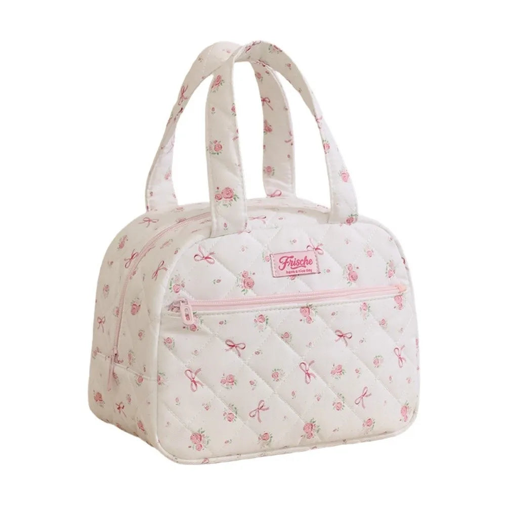 New Portable Handle Lunch Bag Waterproof Thickened Insulated Handbag Large Capacity Multi-functional Insulated Lunch Tote Bag