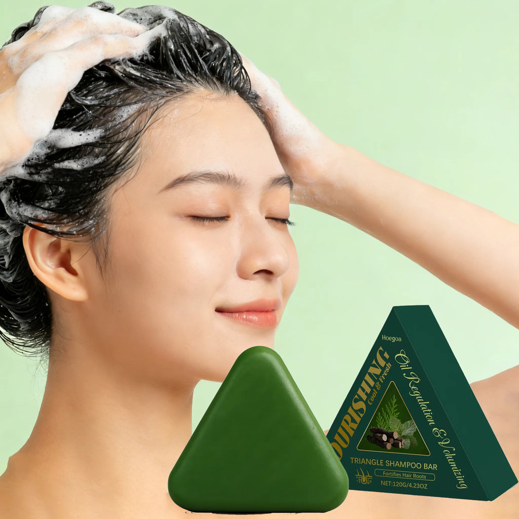 Cypress Leaf Usman Grass Shampoo Soap Hair Growth Strengthen Root Improve Weak Brittle Hair Oil Control Nourishing Shampoo Soap